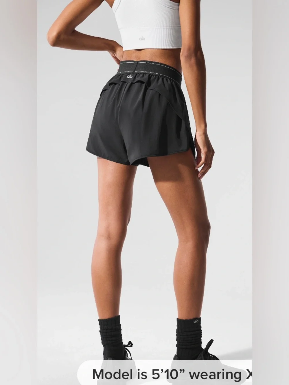 ALO Yoga Match Point Short• SMALL• BLACK•BNWT IN BAG